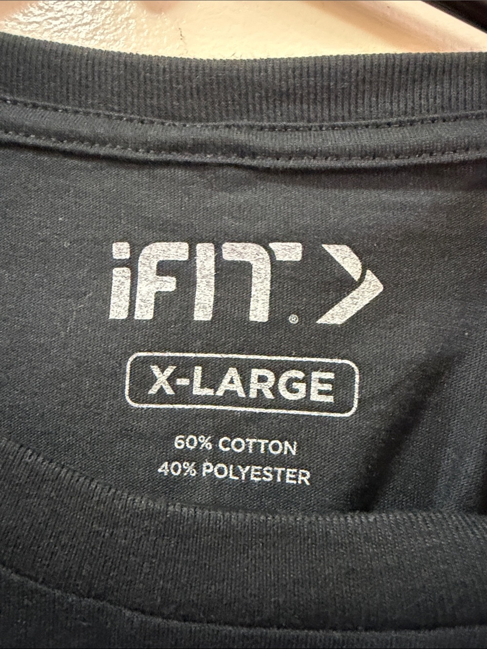 IFit. Men's Black Logo Tee. NWOT. Size X-Large - Picture 2 of 4